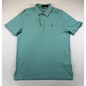 Polo Ralph Lauren Classic Fit Polo Shirt Mens Medium Teal Short Sleeve